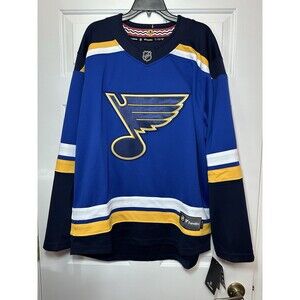 Size L Fanatics St. Louis Blues NHL Hockey Breakaway Men’s Jersey New NWT